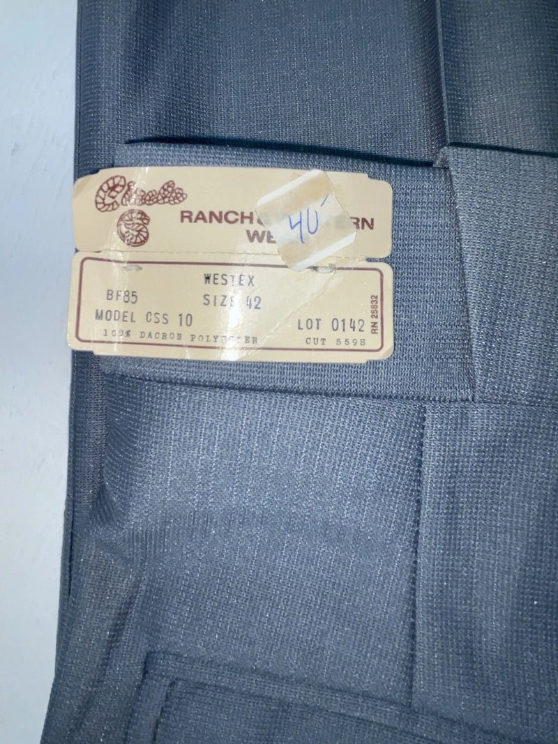 New Vintage Gray Circle S Polyester Pants #0142 XX-103