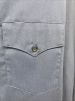 New Men’s Cowboy Threads Blue Half Design Long Sleeve Button Up XL M-75