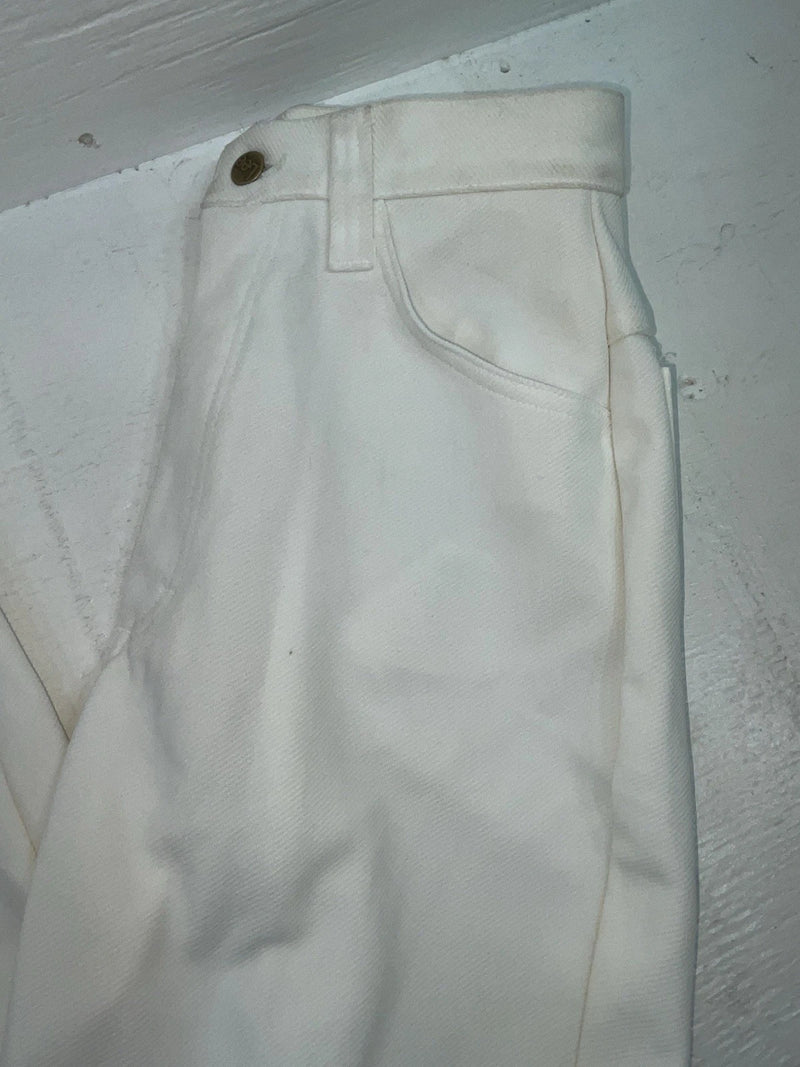 New Vintage White Lee Polyester Pants #261201 ZZ-30