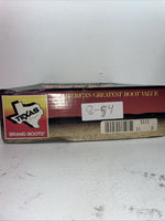 New Men’s Brown Texas Brand Cowboy Boots. 5111 11 D. 8-54