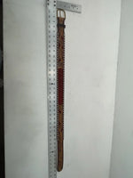 New Brown Genuine Leather Longhorn Tooled 32” Belt #82828 Z-92