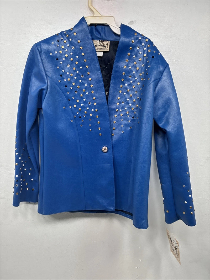 New Kids 1849 RanchWear Blue Rhinestone Jacket Size L/XL YY-16