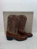 New Youth Brown Sears Cowboy Boots. 658 64889 4 D. 22-94