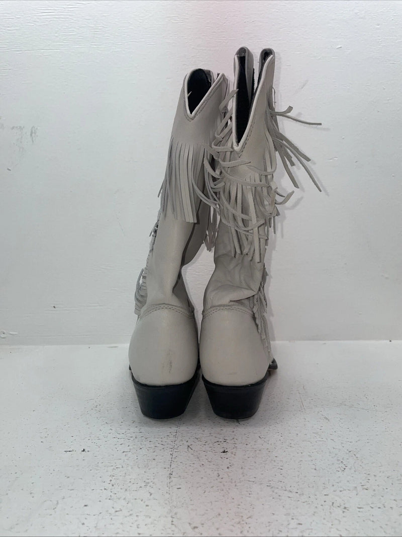New Women’s White Capezio Cowboy Boots. L 697 8.5 8 1/2 M. 15-21