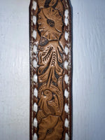 New Brown Genuine Leather Wright Tooled 28” Belt #10412 JJ-41