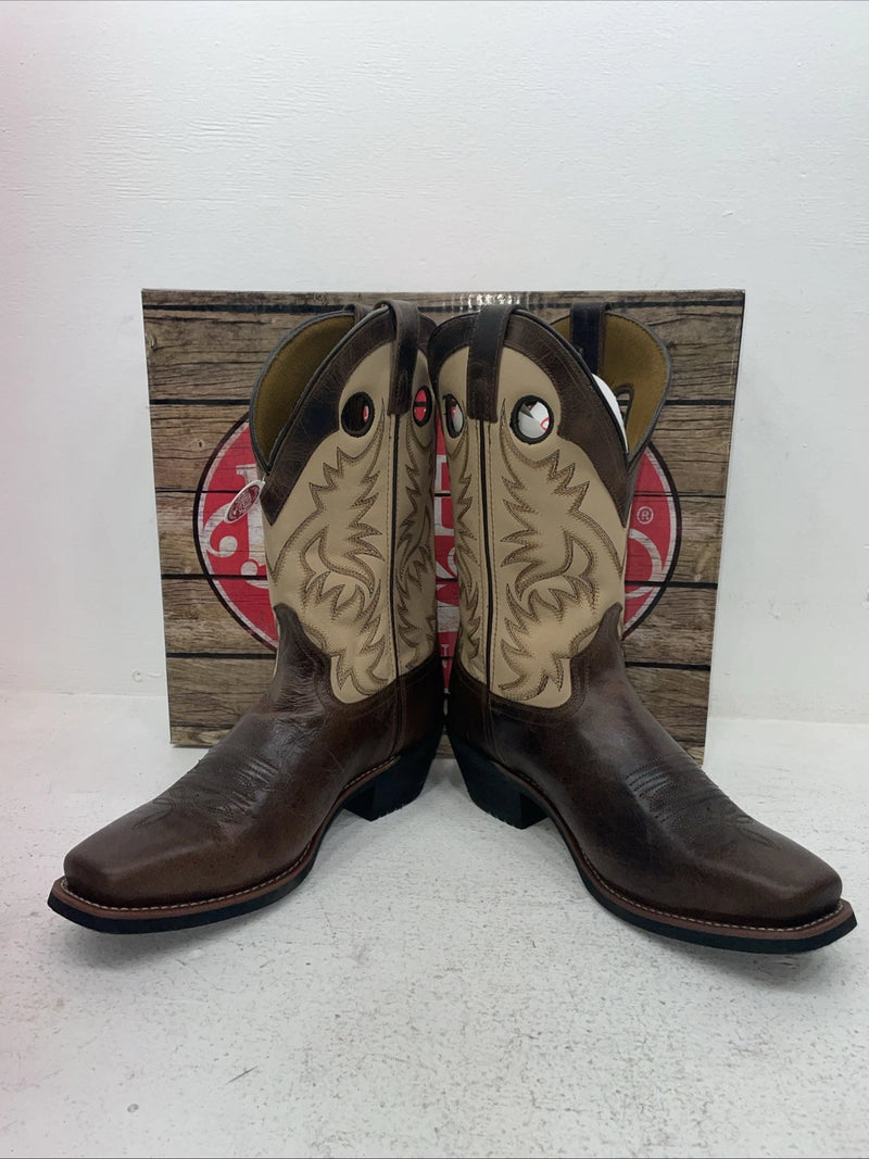 New Men’s Brown Laredo Cowboy Boots. 68321 9 E W. 4-90