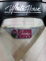 New Women Camlo Rose Multicolor Stripe Long Sleeve Pearl Snap Size 12 YY-104
