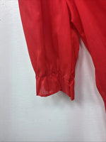 New Women’s H Bar C Red Long Sleeve Button up Size 34 MM-132