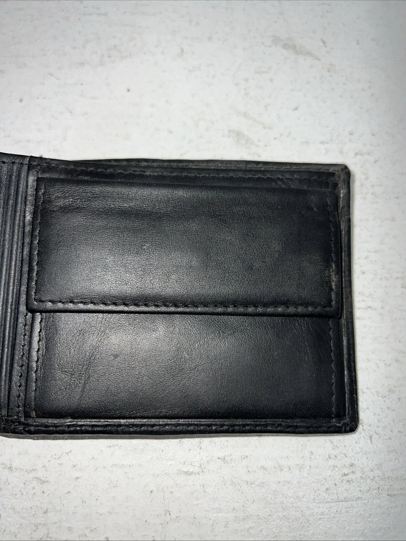 New Black Leather Men’s Wallet P-502