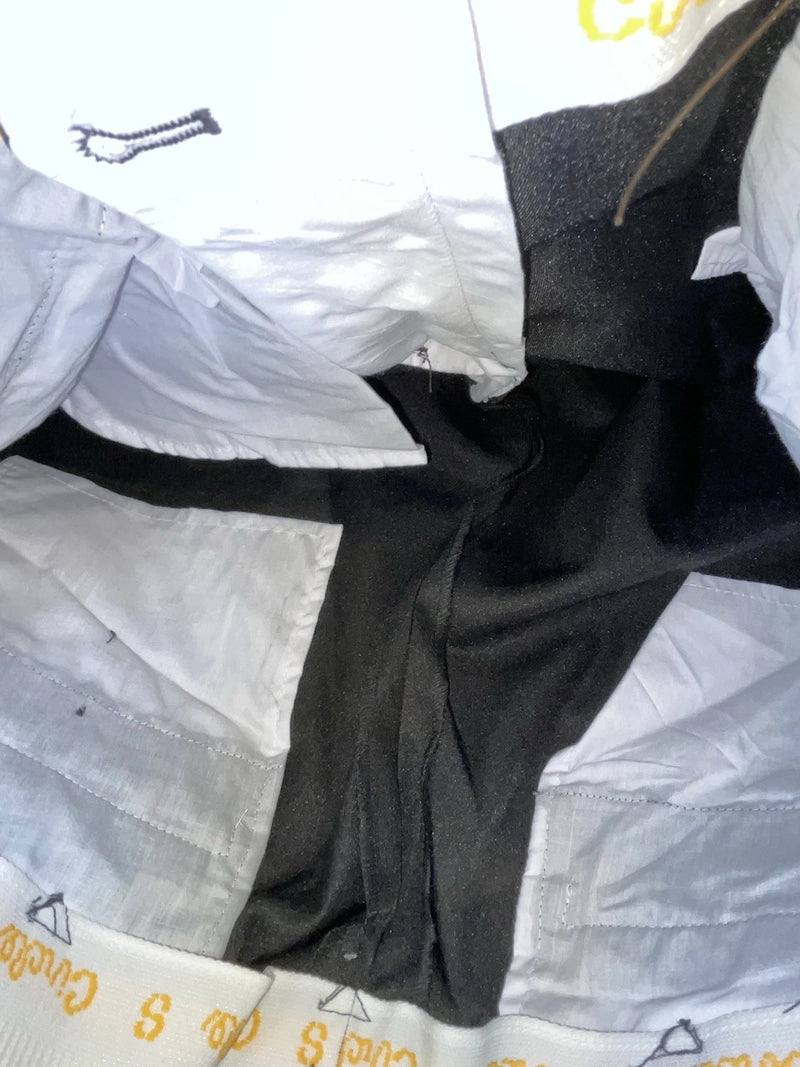 New Vintage Black Circle S Polyester Pants #CP4793 OO-94