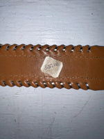 New Brown Genuine Leather Longhorn Weaved 30” Belt #82807 JJ-128