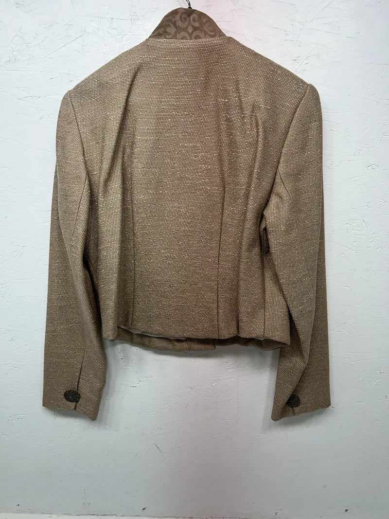 New Women’s Longhorn Brown Short Jacket Medium #5834 CC-605