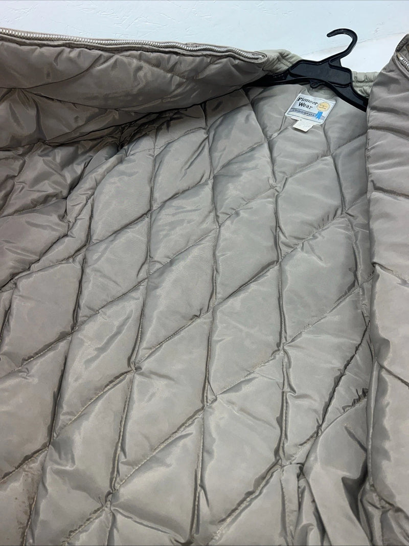 New Women’s Green Pioneer Wear Long Puffer Jacket Medium #515 QQ-21