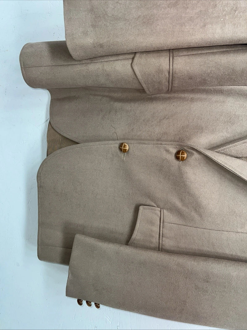New Men’s Wrangler Brown Suit Jacket 40L #77452 AA-601
