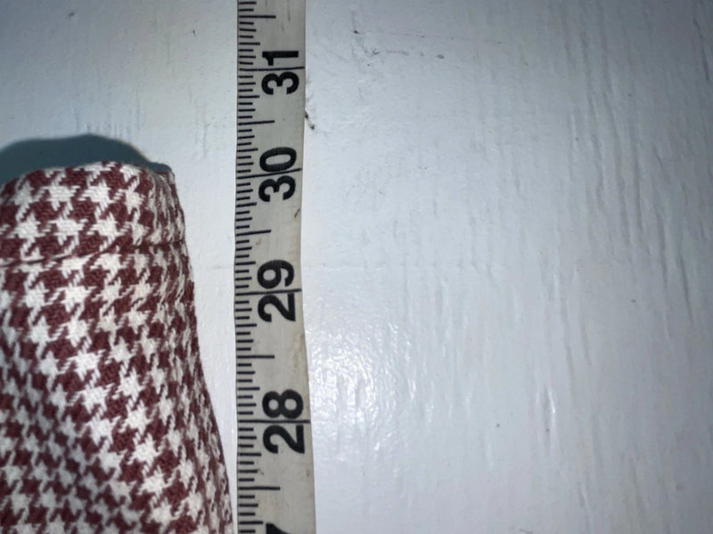 New Vintage Red And White Checkered Lee Polyester Pants #2600362 SS-74