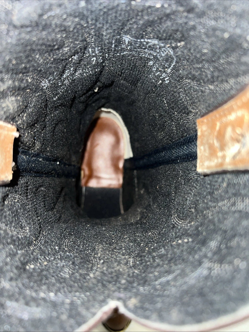 New Women’s Brown Texas Cowboy Boots. 7631 6.5 6 1/2 EE. 19-59