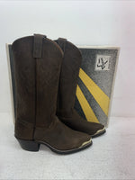 New Men’s Brown Texas Brand Cowboy Boots. 7621 6.5 6 1/2 D. 1-38