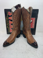 New Men’s Brown Texas Brand Cowboy Boots. 1081 8.5 8 1/2 E E. 3-88