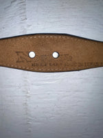 New Brown Genuine Leather Nocona Silver Animal Pendent 24” Belt #605 NN-62