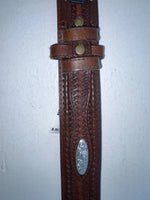 New Brown Genuine Leather Nocona Tooled 26” Belt #2420002 Z-42