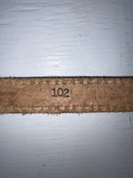 New Brown Genuine Leather Tooled 28” Belt #102 Z-137