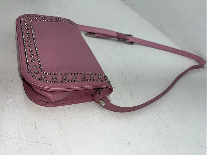New Double S Pink Bling Beaded Purse #N7445030 EE-4