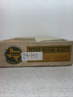 New Youth Brown Texas Brand Cowboy Boots. 2841 3.5 3 1/2 D. 24-142