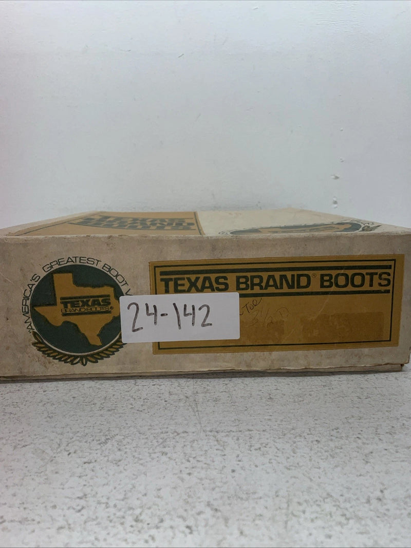 New Youth Brown Texas Brand Cowboy Boots. 2841 3.5 3 1/2 D. 24-142