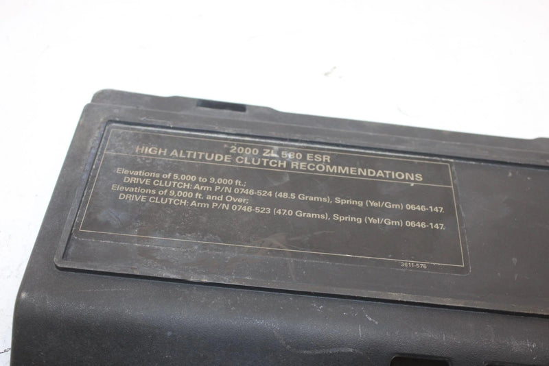 00 Arctic Cat Zl 580 Esr Efi Oem Tool Box Lid 1670-049 SAS4