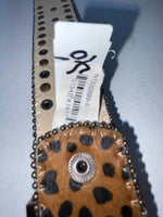 New Cheetah Print Genuine Leather Nocona Bling S Belt #N1330999 Z-98 