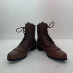 New Women’s Brown Lace Up Acme Cowboy Boots. 00852 10 M. 17-124