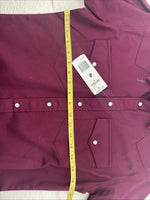 New Kids Wrangler Purple Long Sleeve Pearl Snap Large DD-32
