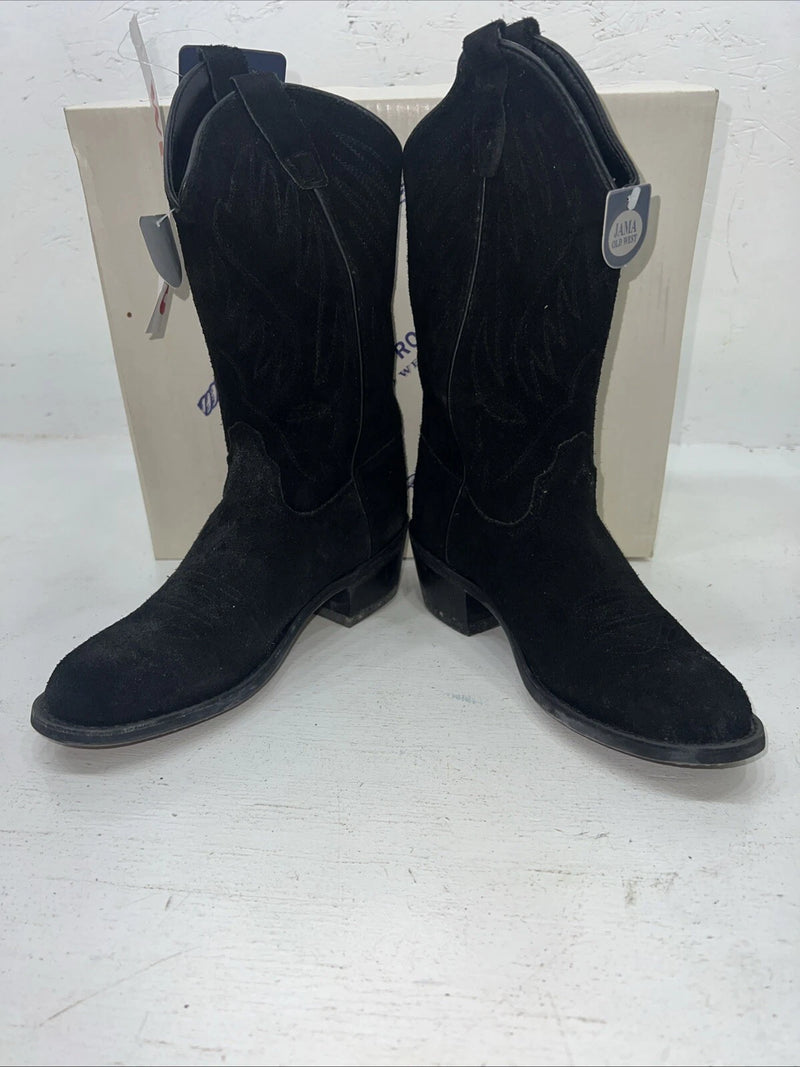 New Women’s Black A Jama Product Cowboy Boots. 5.5 5 1/2. 20-52