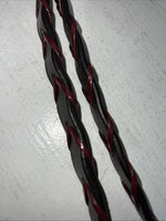 New Silver Fox Brown Genuine Leather Red Braided English 60” Reins #20-8578 Y-22