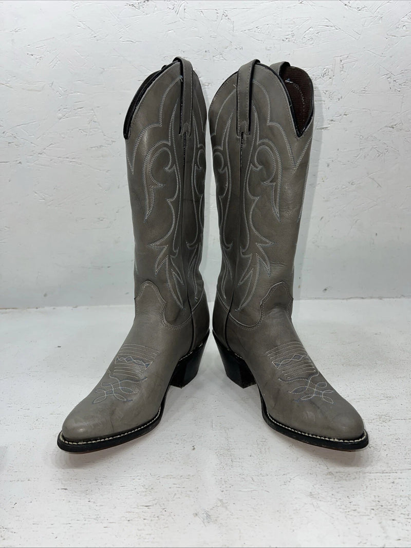 New Women’s Grey Kenny Roger’s Cowboy Boots 40402 6.5 6 1/2 M. 19-137