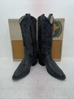 New Men’s Black Texas Brand Cowboy Boots. 6035 8.5 8 1/2 D. 3-92