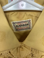 New Kids Karman Yellow Design Long Sleeve Pearl Snap Size 8 TT-136