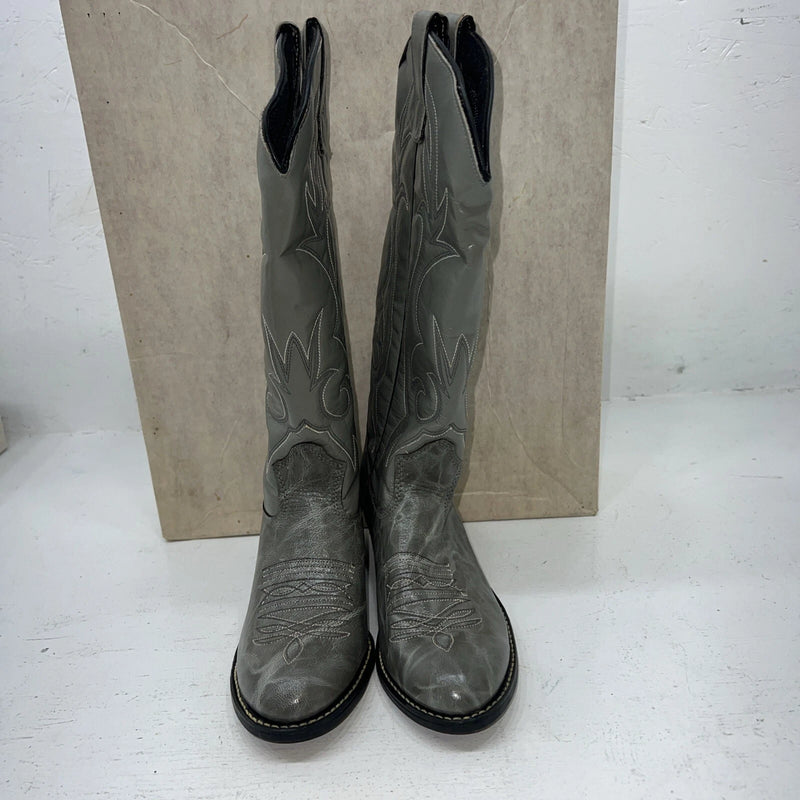 New Women’s Gray Texas Brand Cowboy Boots. L29 5.5 5 1/2 M. 20-17