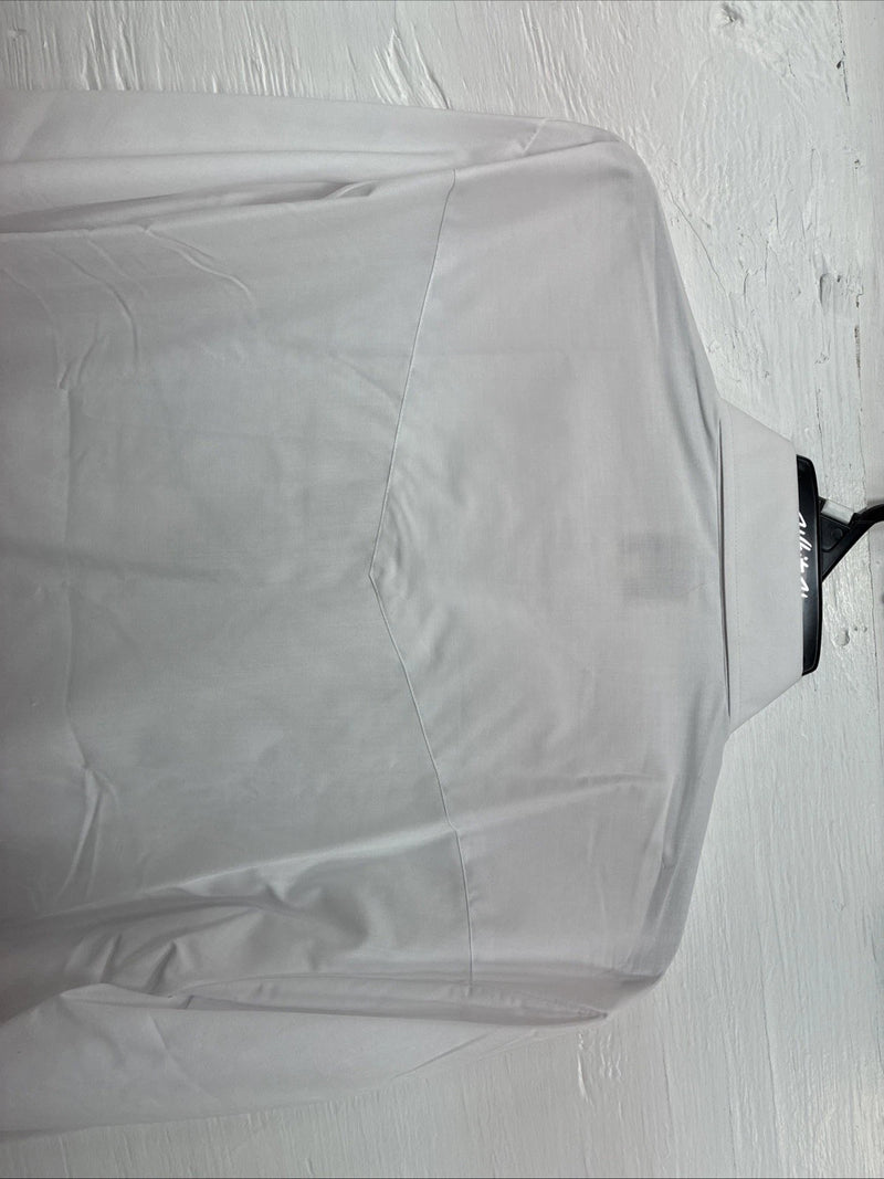New Men’s ELY Cattleman White Long Sleeve Pearl Snap 16.5 X 36 Large CC-38