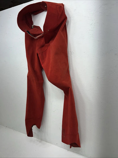 NOS Red Show Chaps Adjustable Waist 34” L-50