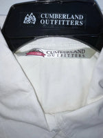 New Women’s White Cumberland Outfitters Long Sleeve Button Up Shirt M 3B-39