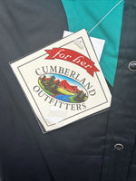 New Women’s Cumberland Blue Black Sleeveless Pearl Snap Medium YY-130