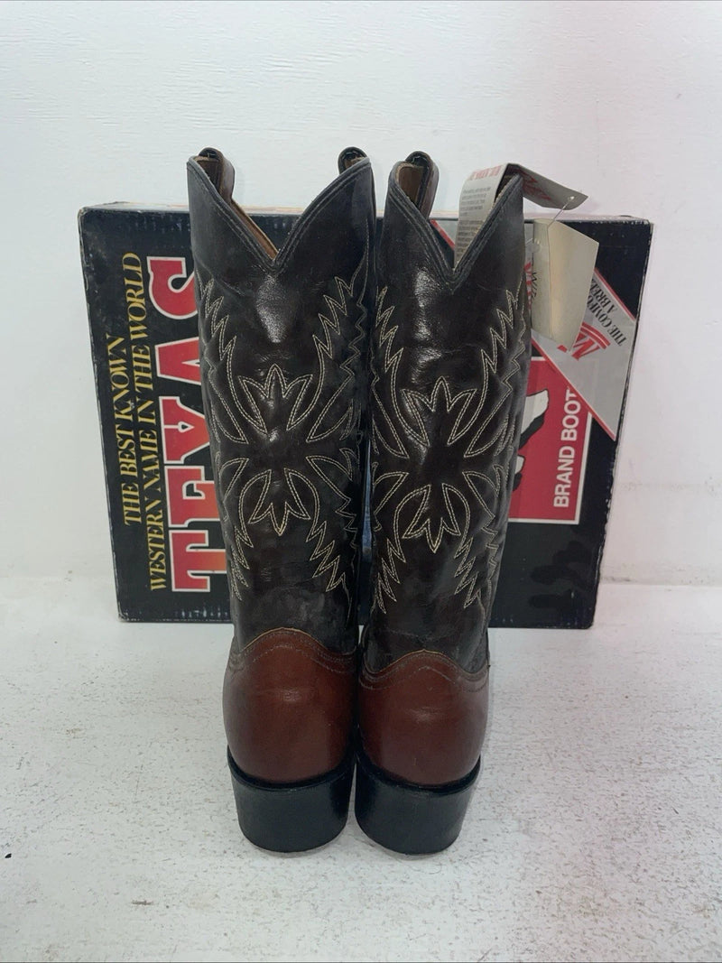 New Men’s Brown Texas Brand Cowboy Boots. 1201 8 D. 1-105