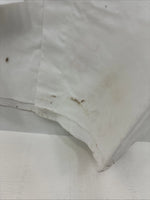 New Men’s ELY Cattleman White Blue Tan Western Long Sleeve Pearl Snap XL R-55