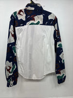 New Men’s Cowboy Threads Blue White Design Long Sleeve Button Up Small DD-101