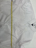 New Women’s White Horse White Gem Long Sleeve Pearl Snap 2XL GG-51