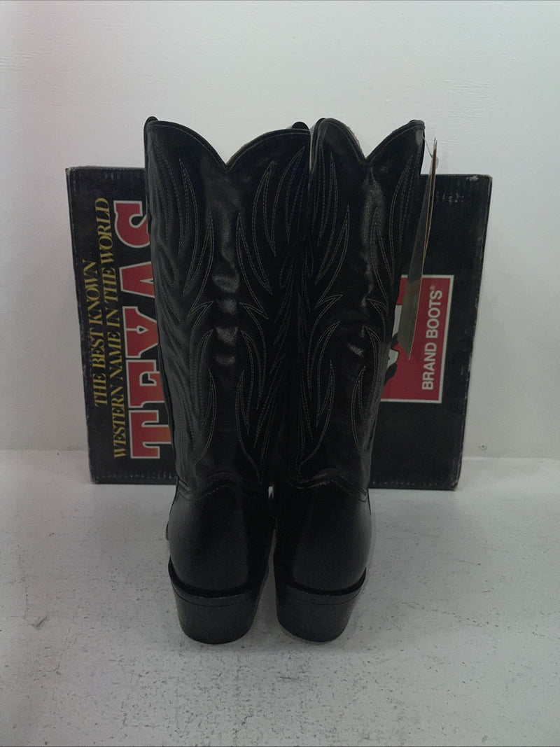 New Men’s Black Texas Brand Cowboy Boots. 5010 9.5 9 1/2 D. 5-12