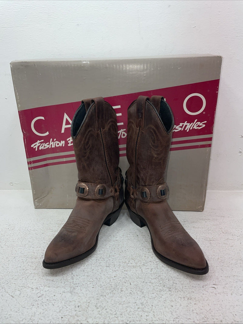 New Youth Brown Capezio Cowboy Boots. L 261 5 M. 2-154