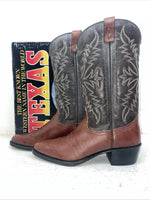 New Men’s Brown Texas Brand Cowboy Boots. 1201 9 D. 4-75