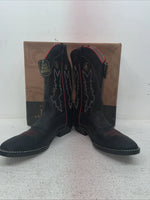 New Youth Black Dan Post Cowboy Boots. 13139 5.5 5 1/2 D. 2-129